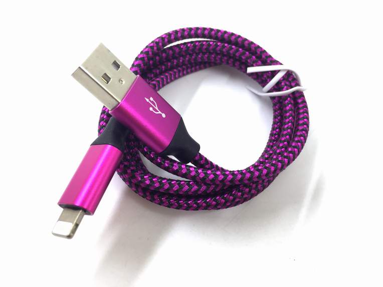 宏浩達(dá)蘋果數(shù)據(jù)線，lightning手機(jī)數(shù)據(jù)線iPhone通用，鋁合金+尼龍編織