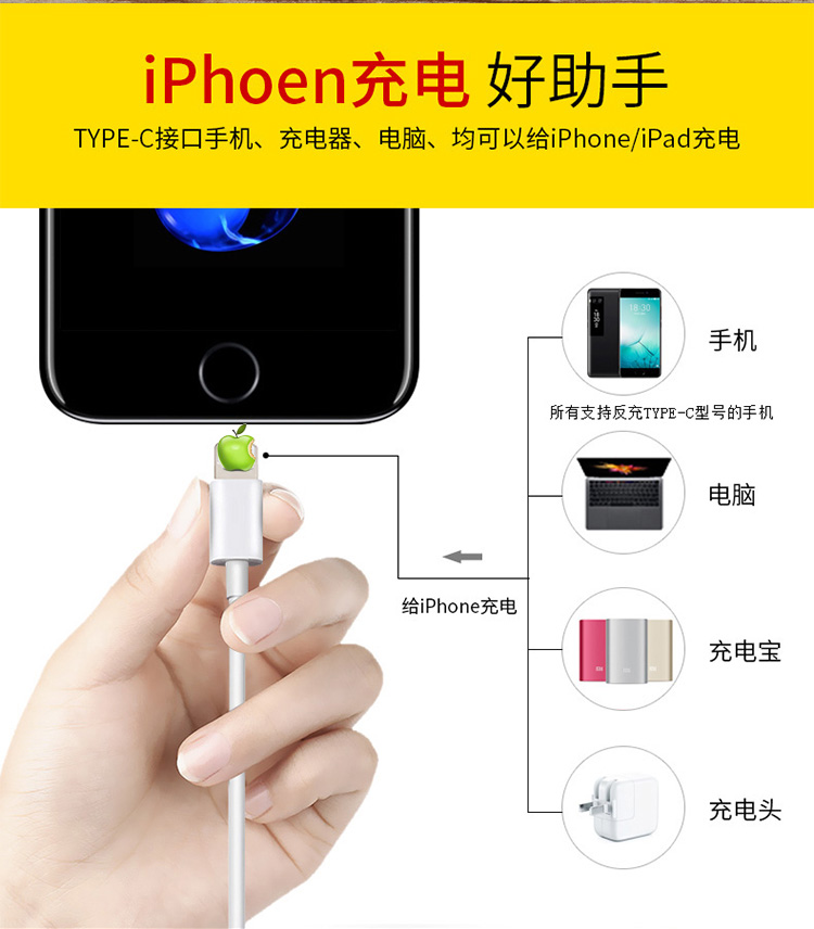 宏浩達iphone8/8plus/x蘋果快充數(shù)據線USB-C轉lightning 宏浩達iphone8/8plus/x蘋果快充數(shù)據線USB-C轉lightning