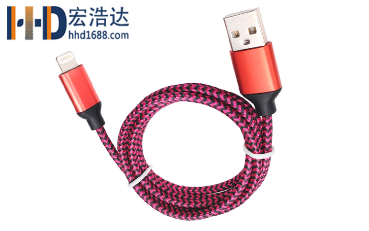 宏浩達(dá)廠家直銷蘋果8手機(jī)充電數(shù)據(jù)線蘋果lightning數(shù)據(jù)線廠專業(yè)定制