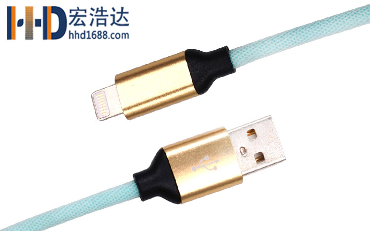 宏浩達(dá)廠家直銷手機(jī)數(shù)據(jù)線鋁合金布紋充電蘋果數(shù)據(jù)線工廠專業(yè)定制 宏浩達(dá)廠家直銷手機(jī)數(shù)據(jù)線鋁合金布紋充電蘋果數(shù)據(jù)線工廠專業(yè)定制