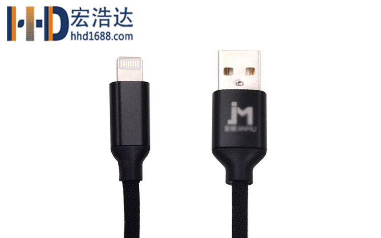 宏浩達(dá)廠家直銷手機(jī)數(shù)據(jù)線鋁合金布紋充電蘋果數(shù)據(jù)線工廠專業(yè)定制 宏浩達(dá)廠家直銷手機(jī)數(shù)據(jù)線鋁合金布紋充電蘋果數(shù)據(jù)線工廠專業(yè)定制