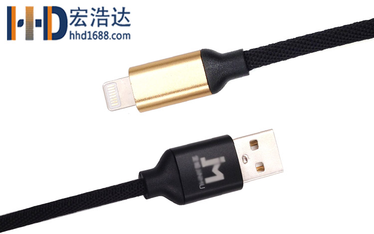 宏浩達(dá)廠家直銷手機(jī)數(shù)據(jù)線鋁合金布紋充電蘋果數(shù)據(jù)線工廠專業(yè)定制 宏浩達(dá)廠家直銷手機(jī)數(shù)據(jù)線鋁合金布紋充電蘋果數(shù)據(jù)線工廠專業(yè)定制